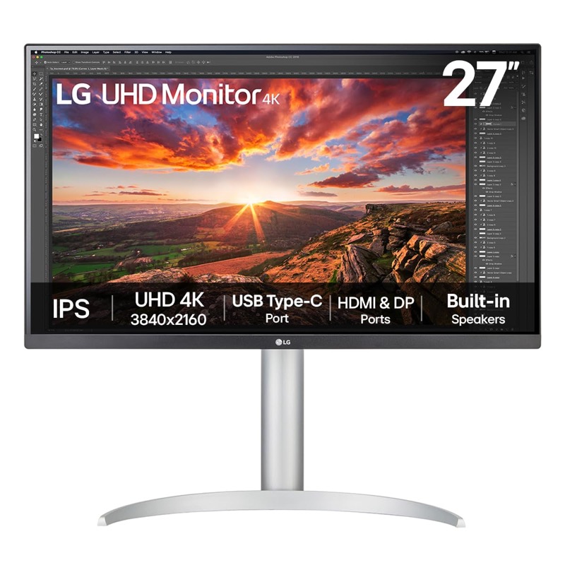 LG 27UP850K-W · 27" 4K IPS con USB-C